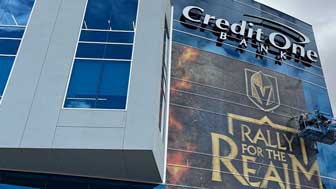 Credit One Bank building wrap
